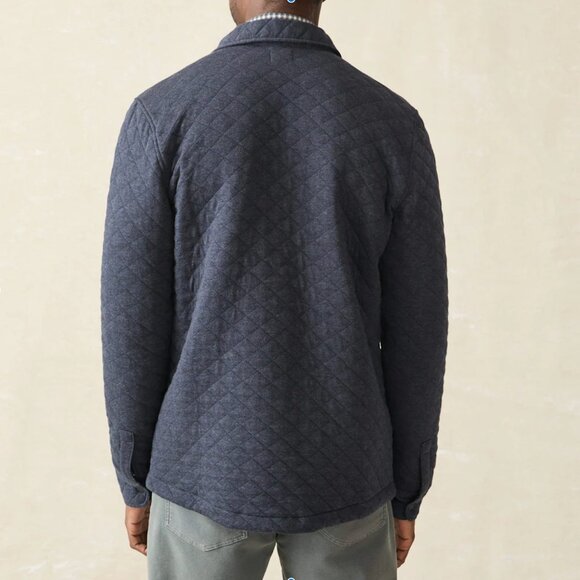 Faherty Epic Quilted Fleece Jacket - LT - Picture 2 of 8